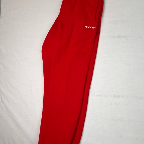 Madhappy red ladies size large jogger sweatpants NEW with tiny callout* - Picture 3 of 12